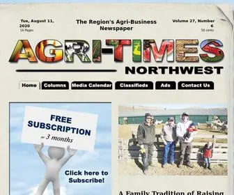 Agritimesnw.com(Agri-Times NW) Screenshot