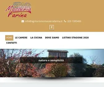 Agriturismomasseriafarina.it(Masseria farina) Screenshot