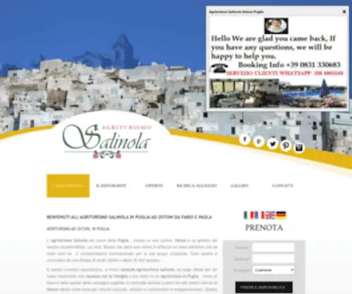 Agriturismosalinola.com(Agriturismo in Puglia a Ostuni) Screenshot