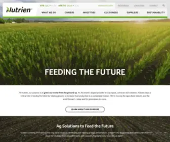 Agrium.com(Leading the Future of Global Agriculture) Screenshot