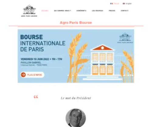 Agro-Parisbourse.com(Agro Paris Bourse) Screenshot