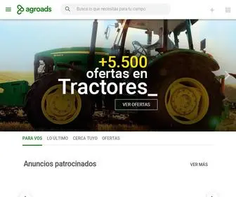 Agroads.com.ar(Donde comprás y vendés todo para tu campo) Screenshot