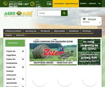 Agroalex.pl(Internetowy sklep rolniczy) Screenshot