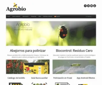 Agrobio.es(Control biológico de plagas y polinización natural) Screenshot