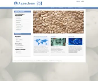 Agrochem.es(Agrochem, fabricación y formulación de plaguicidas, pesticidas, biocidas, feromonas para salúd pública y agricultura) Screenshot