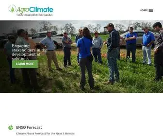 Agroclimate.org(Tools for Managing Climate Risk in Agriculture) Screenshot