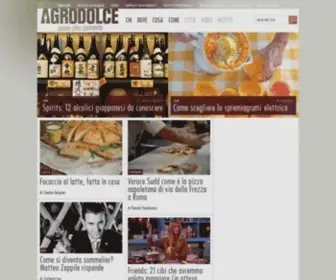 Agrodolce.it(Agrodolce è il portale su cibo e bevande) Screenshot
