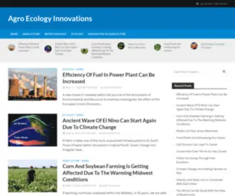 Agroecologyinnovations.com(Agricultural Ecological Innovations News & Updates) Screenshot