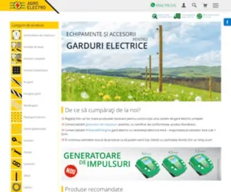 Agroelectro.ro(Magazin de echipamente și accesorii pentru garduri electrice) Screenshot