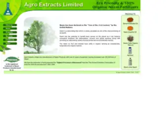 Agroextracts.com(Neemex®) Screenshot