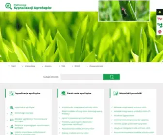 Agrofagi.com.pl(Platforma Sygnalizacji Agrofagów) Screenshot