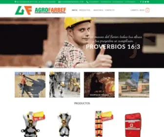 Agrofarbef.com(Equipos de Construcción y Seguridad Industrial) Screenshot