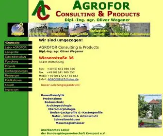 Agrofor.de(Herzlich Willkommen bei AGROFOR) Screenshot