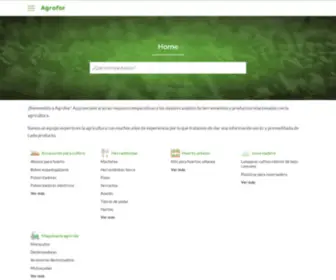 Agrofor.es(Home) Screenshot