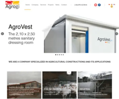 Agrogi.com(Construcciones industriales y agroalimentarias) Screenshot
