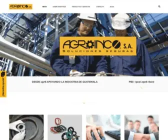 Agroinco.com(Sellado industrial) Screenshot