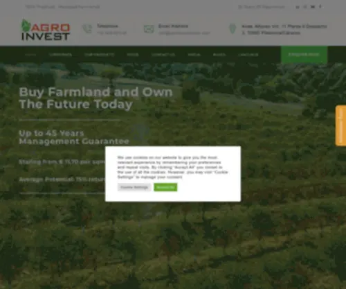 Agroinvestspain.com(Invest in Almond Farmlands) Screenshot