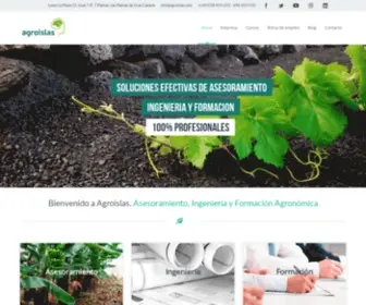 Agroislas.com(Asesoramiento, Ingeniería y Formación Agronómica en Canarias) Screenshot