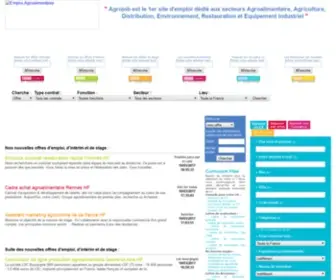 Agrojob.com(Emploi, Interim, Stage, Formation, CV, Entreprise, Dictionnaire) Screenshot