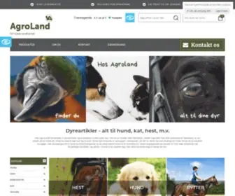 Agroland.dk(Dyreartikler og dyretilbehør hos AgroLand) Screenshot