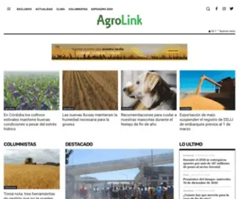 Agrolink.com.ar(Plataforma integral de información sobre agroindustria y alimentación) Screenshot