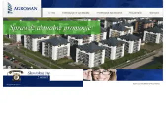 Agroman.pl(Atrakcyjna oferta prosto od dewelopera. Nowe mieszkania w Warszawie na terenie dzielnic) Screenshot