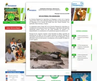 Agromoquegua.gob.pe(Gerencia Regional de Agricultura) Screenshot