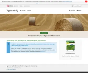 Agronomy-Journal.org(Agronomy for Sustainable Development) Screenshot