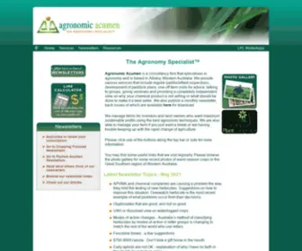 Agronomy.com.au(Agronomic Acumen) Screenshot