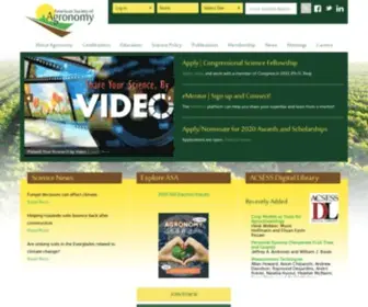 Agronomy.org(American Society of Agronomy) Screenshot