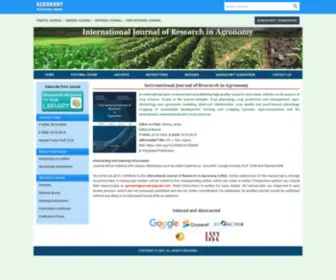 Agronomyjournals.com(International Journal of Research in Agronomy) Screenshot