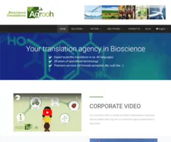 Agrooh.com(Multilingual bioscience translation) Screenshot