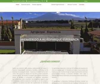 Agroparqueesperanza.com(Agroparque Esperanza) Screenshot