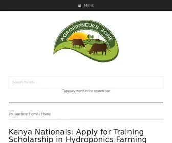 Agropreneurszone.com(Agropreneurs Zone) Screenshot