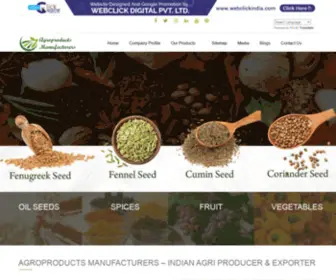 Agroproductsmanufacturers.com(Peanuts Manufacturers) Screenshot