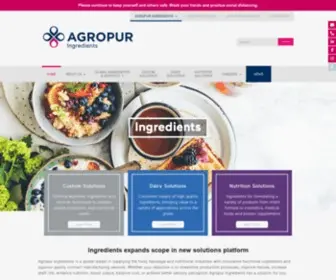 Agropuringredients.com(Agropur Ingredients) Screenshot