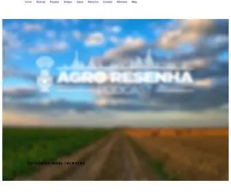 Agroresenha.com.br(Podcast Agronegócio) Screenshot