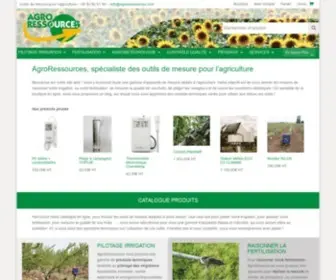 Agroressources.com(Agro-Ressources vente de matériel pour l'agriculture) Screenshot