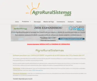 Agroruralsistemas.com.ar(Crops Responsive web template) Screenshot