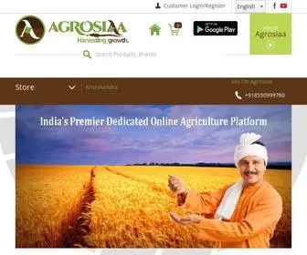 Agrosiaa.com(Online Agriculture Shopping India) Screenshot