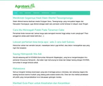 Agrotani.com(Pertanian Indonesia) Screenshot