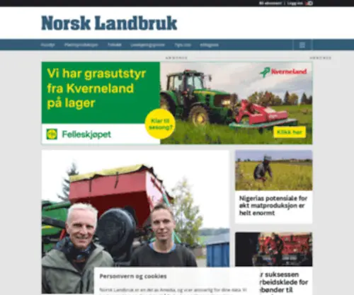 Agroteknikk.com(Norsk Landbruk) Screenshot