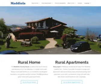 Agroturismomaddiola.com(Alojamiento Rural en Donostia) Screenshot