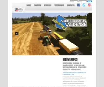 Agroval.com.uy(Agropecuaria Valdense de Jorge Ferreira) Screenshot