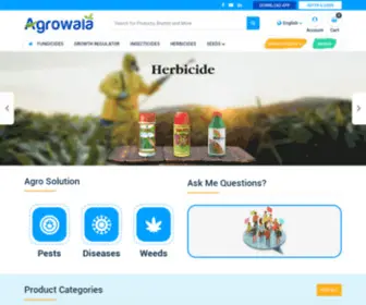 Agrowala.com(Buy Agricultural Products Online India) Screenshot