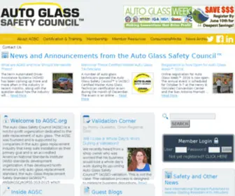 AGRSS.org(Auto Glass Safety Council) Screenshot
