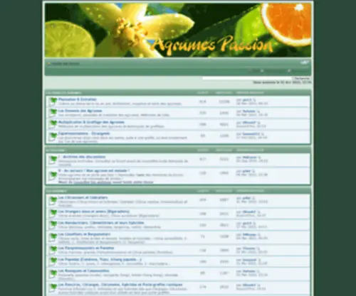Agrumes-Passion.com(Agrumes) Screenshot