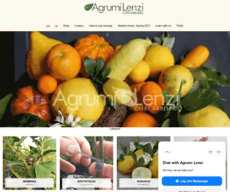 Agrumilenzi.it(Citrus arbores) Screenshot