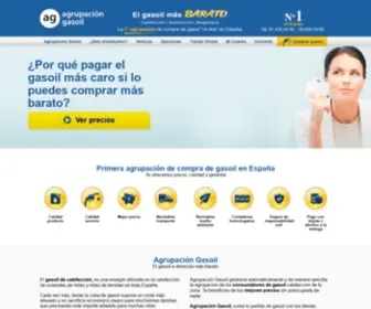 Agrupaciongasoil.es(Agrupación compra de Gasóleo Barato Nº1 en España) Screenshot