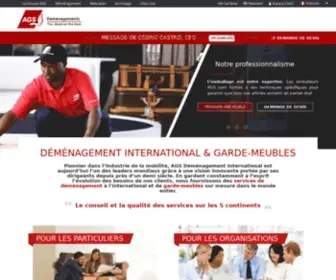 AGS-Demenagement.com(Déménagement International) Screenshot